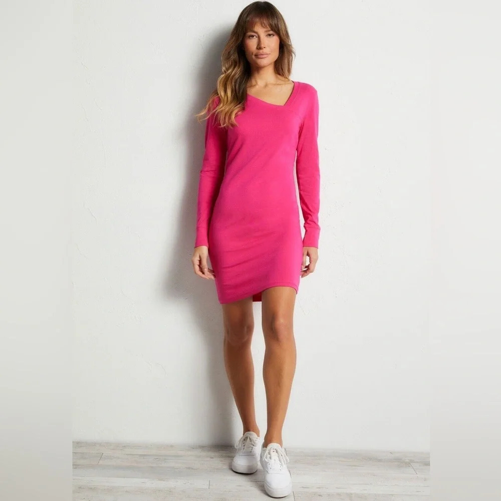 NWOT Anatomie Hattie Dress Fuchsia Pink Travel Casual Women’s Minimalist Small